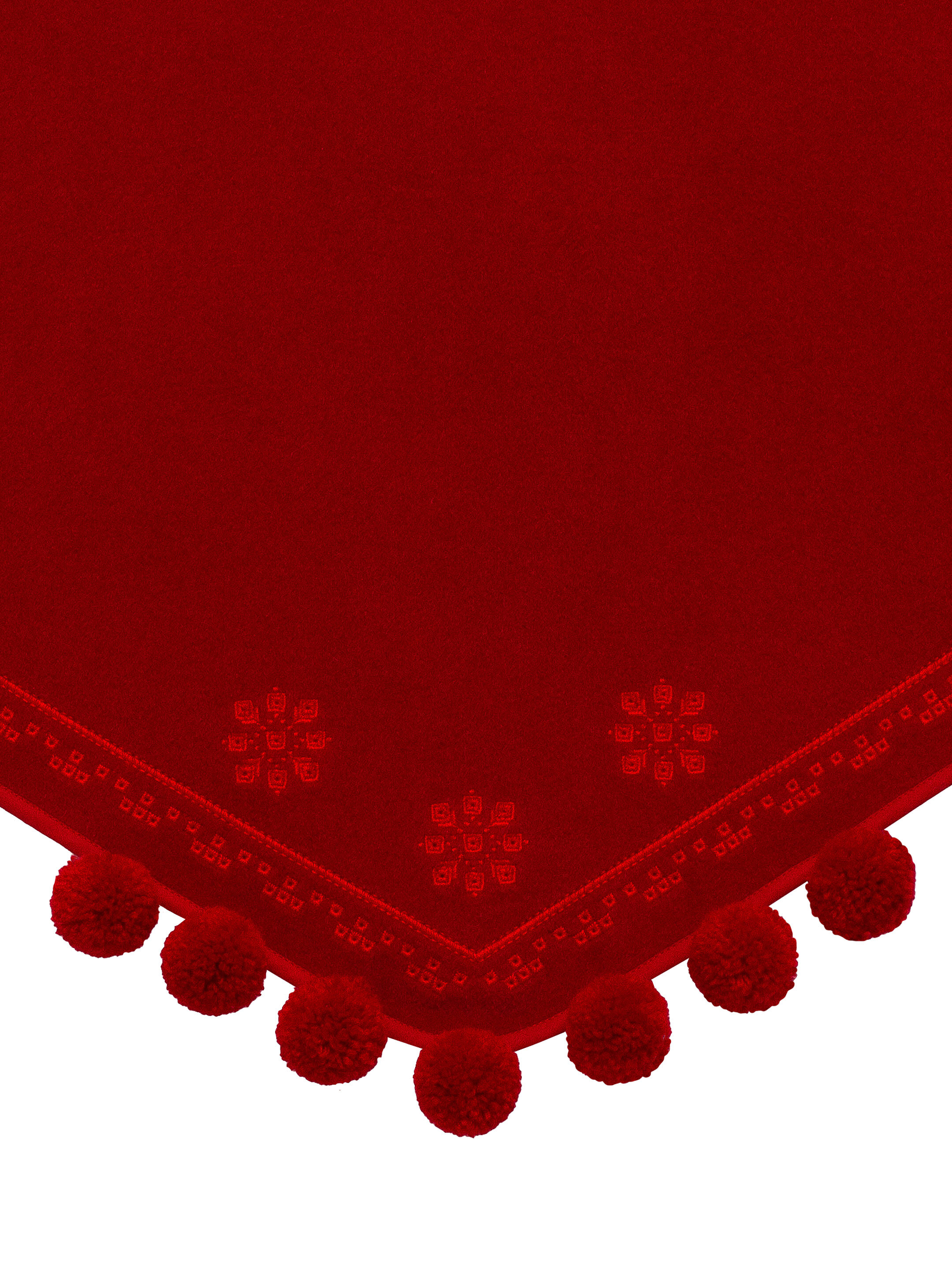 The “Vatra” scarf in red fitting