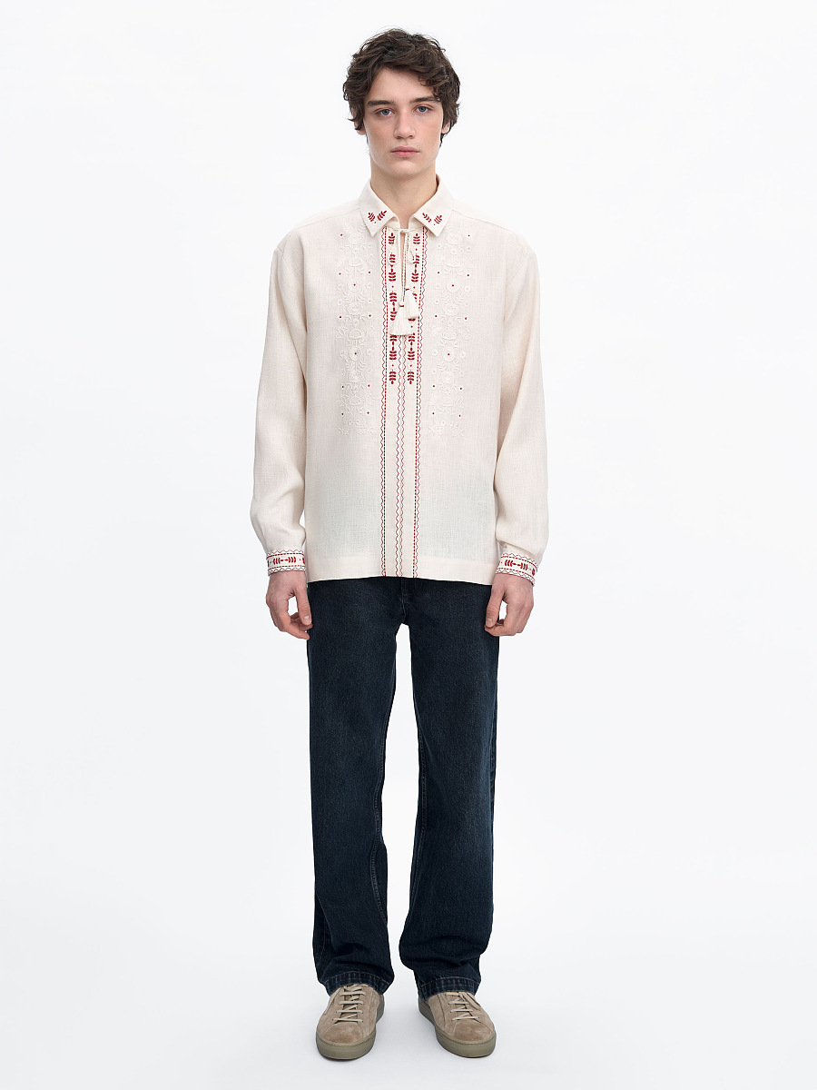 Zozulynetska off-white shirt [0]