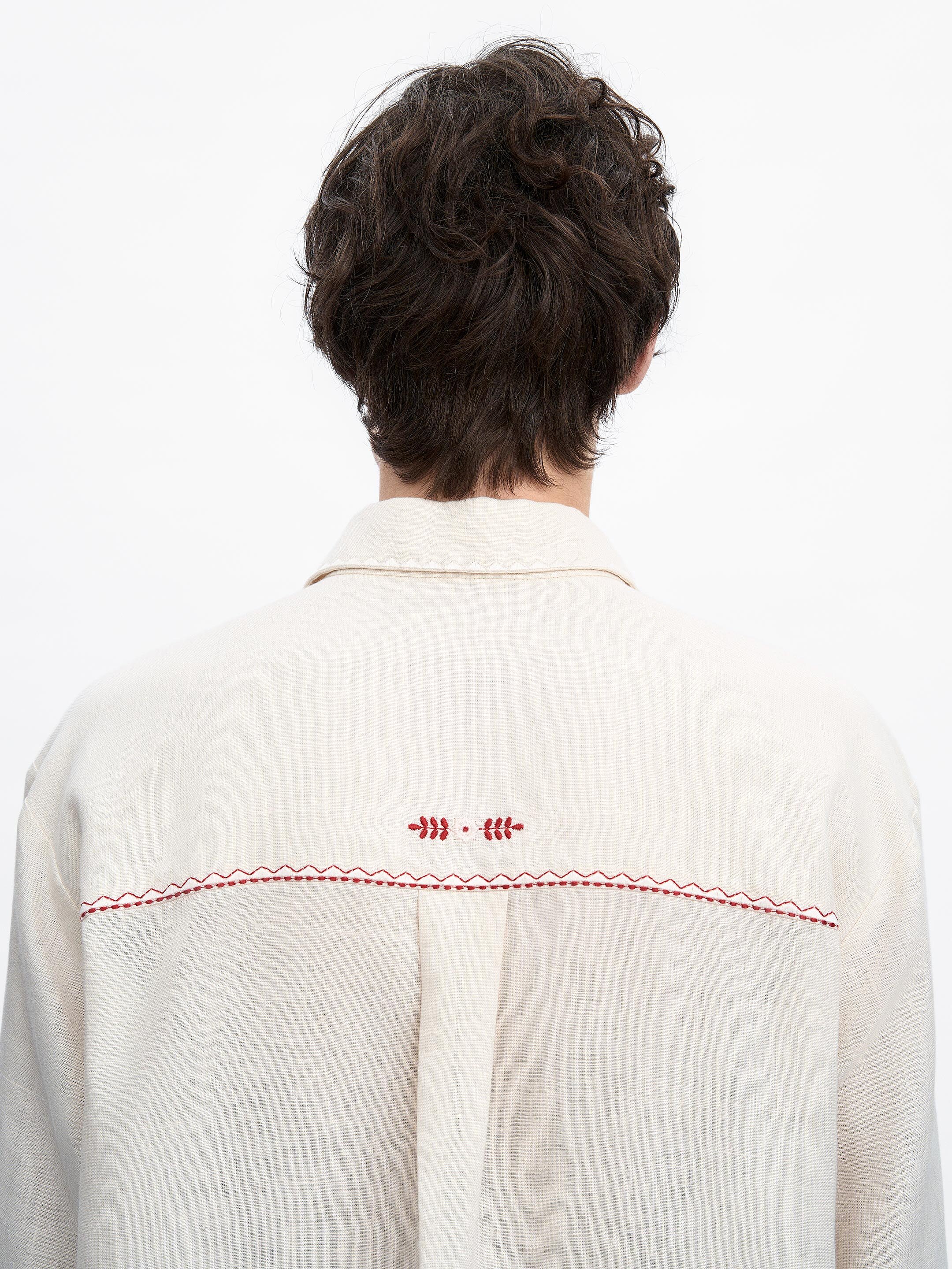 Zozulynetska off-white shirt fitting