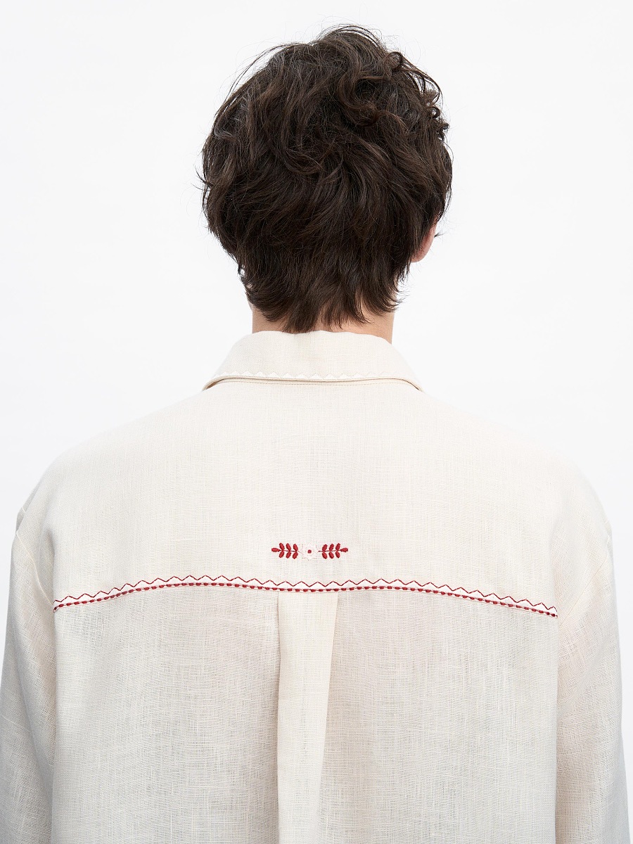 Zozulynetska off-white shirt [0]