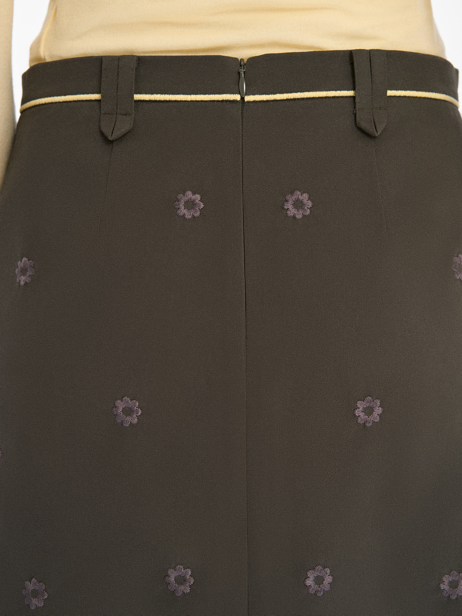 “Petra” embroidered skirt [0]