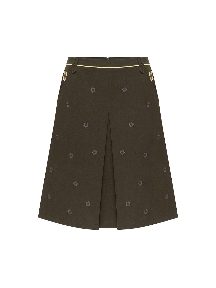 “Petra” embroidered skirt [0]