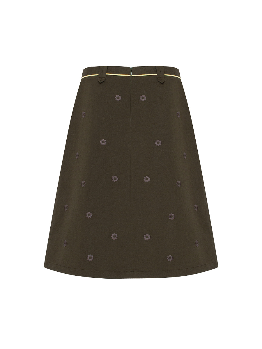 “Petra” embroidered skirt [0]