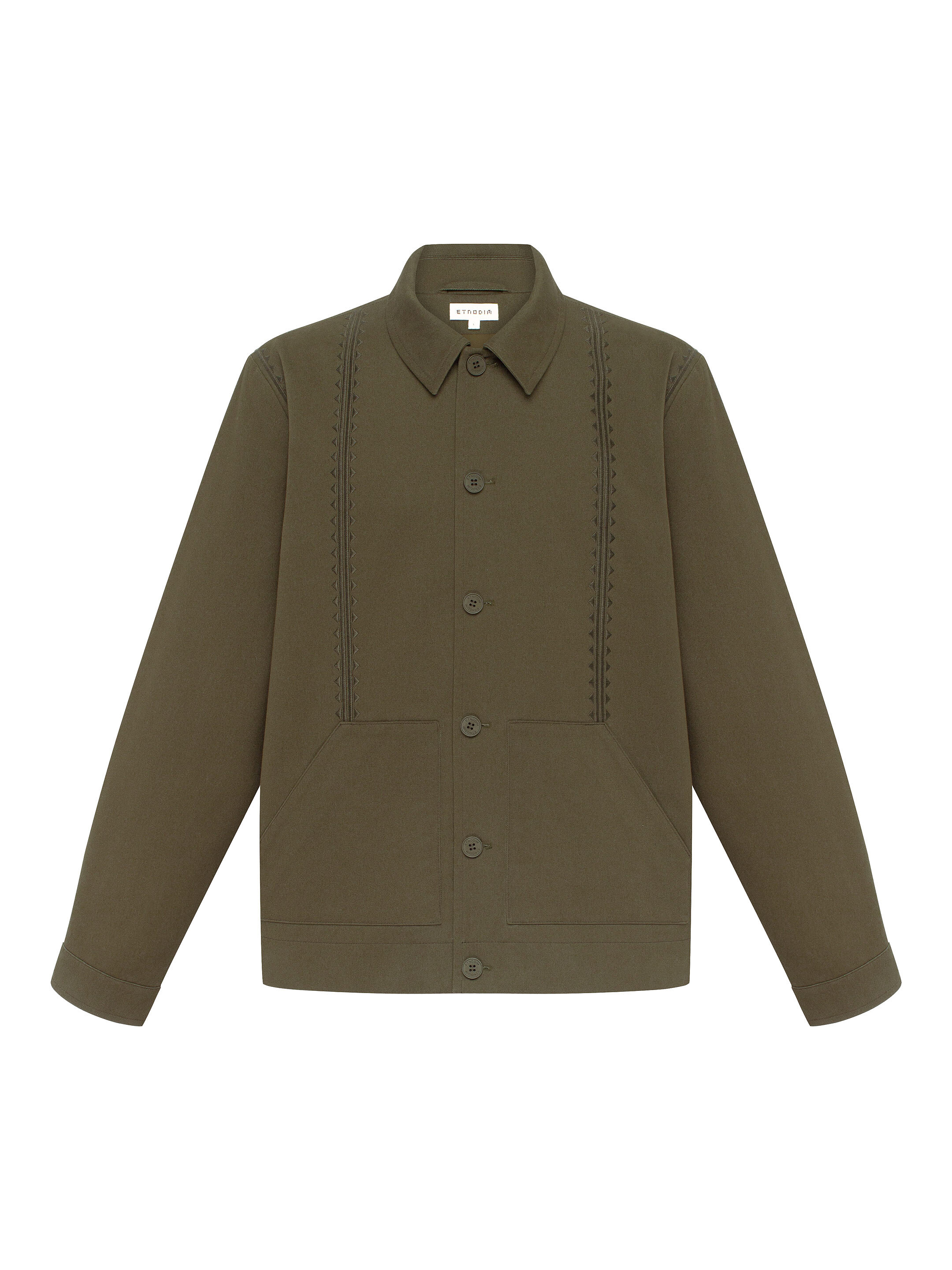 “Veret” dark green jacket fitting