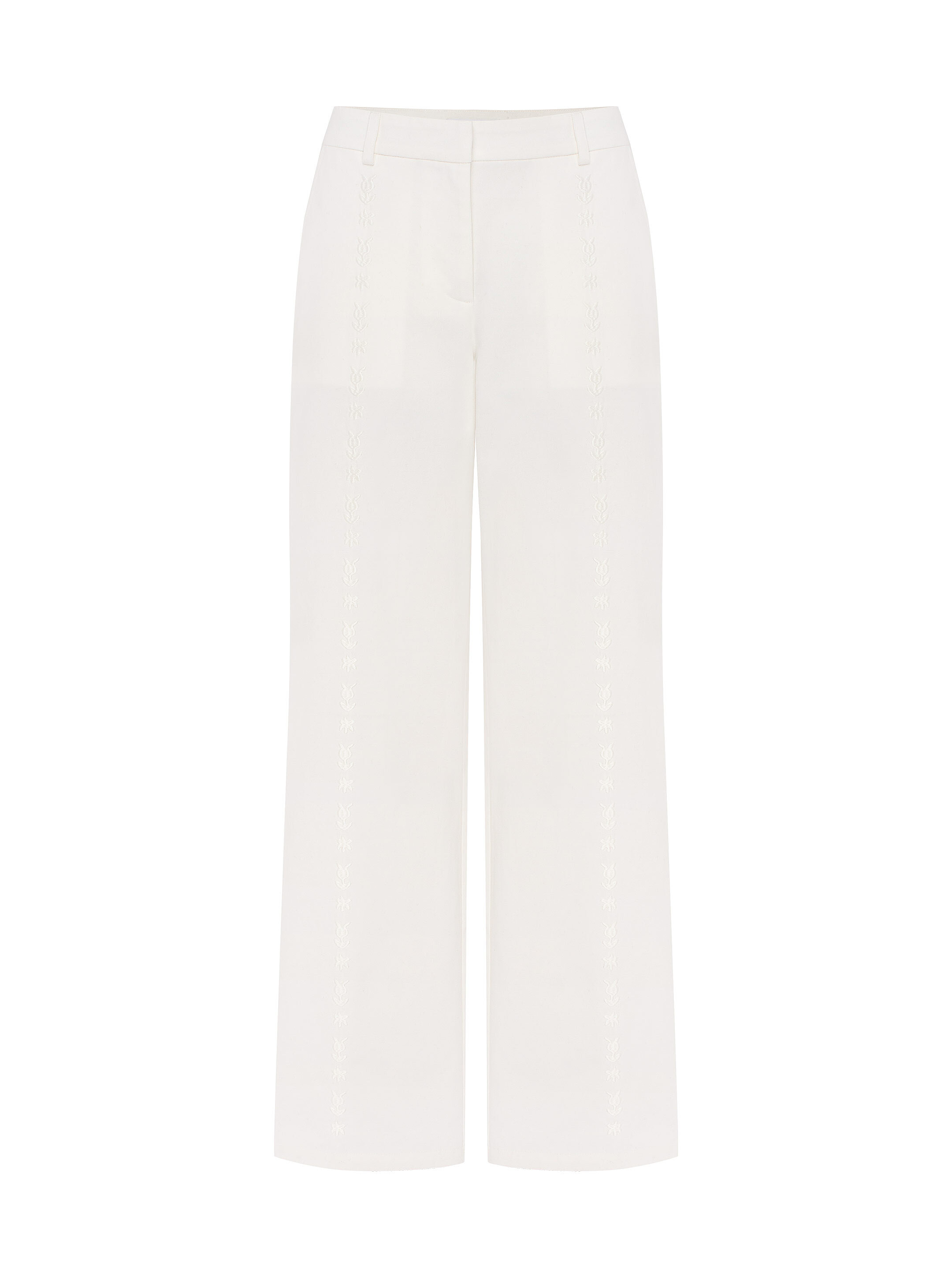 “Osonnia” white pants fitting