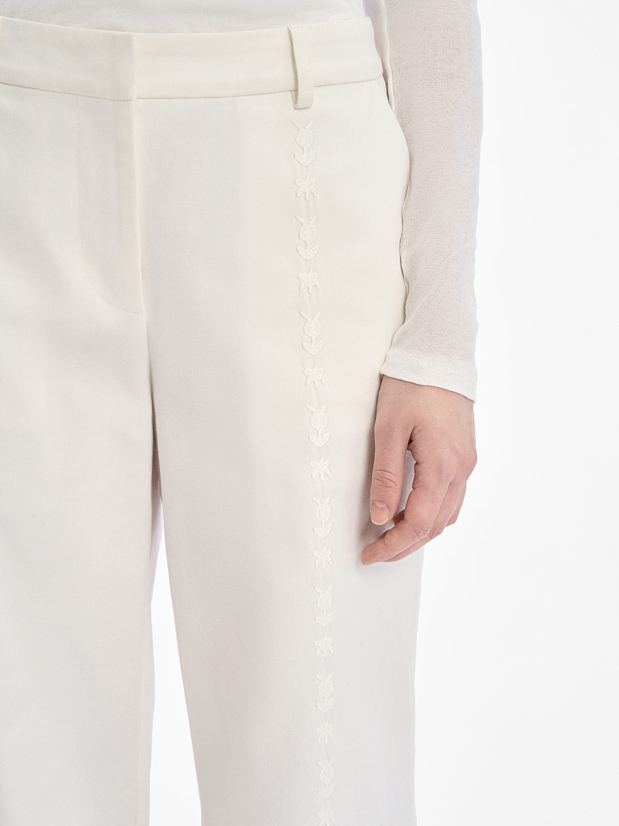 “Osonnia” white pants [0]