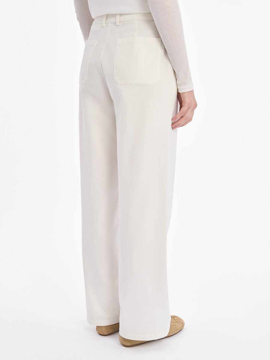 “Osonnia” white pants [0]