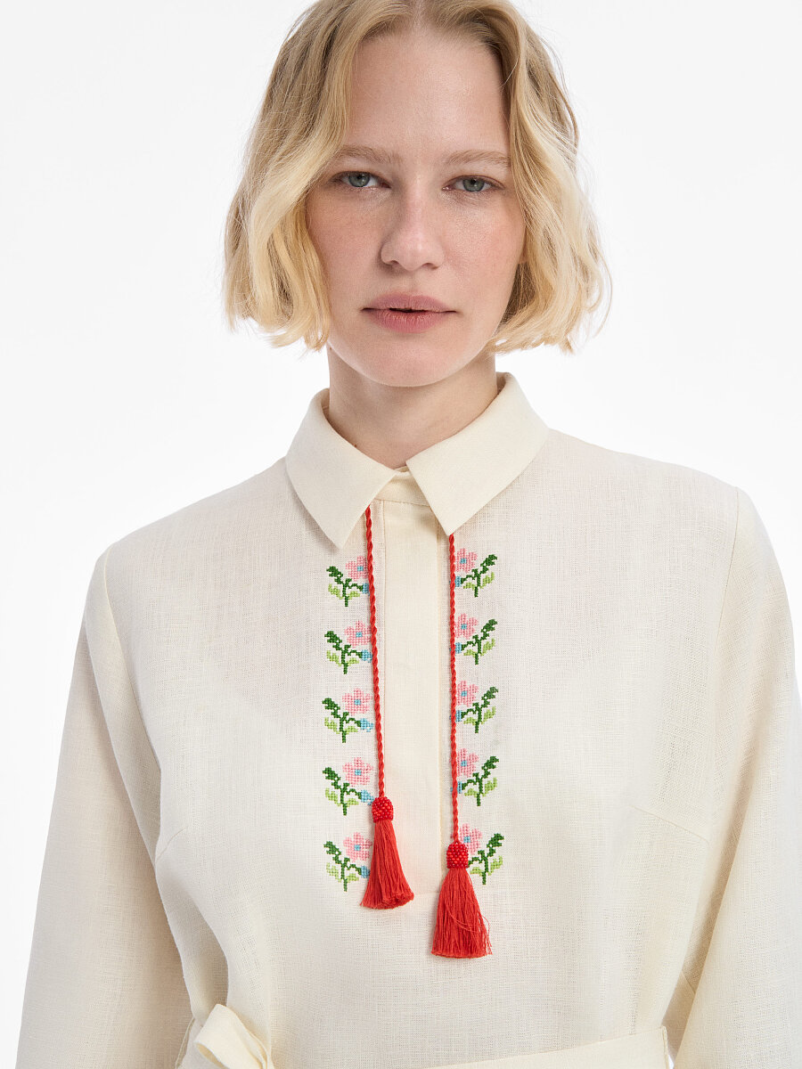 “Spivy” Shirt, Ivory [0]