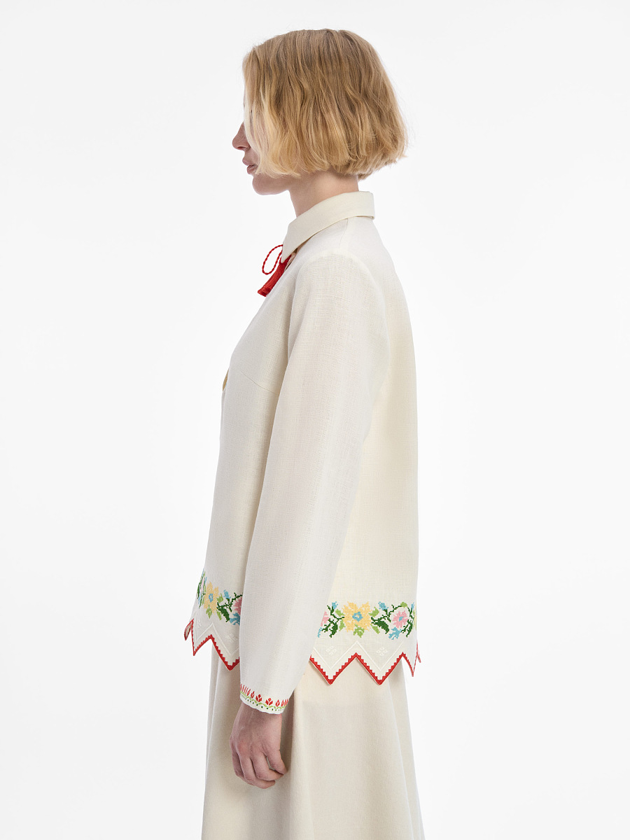 “Spivy” Shirt, Ivory [0]