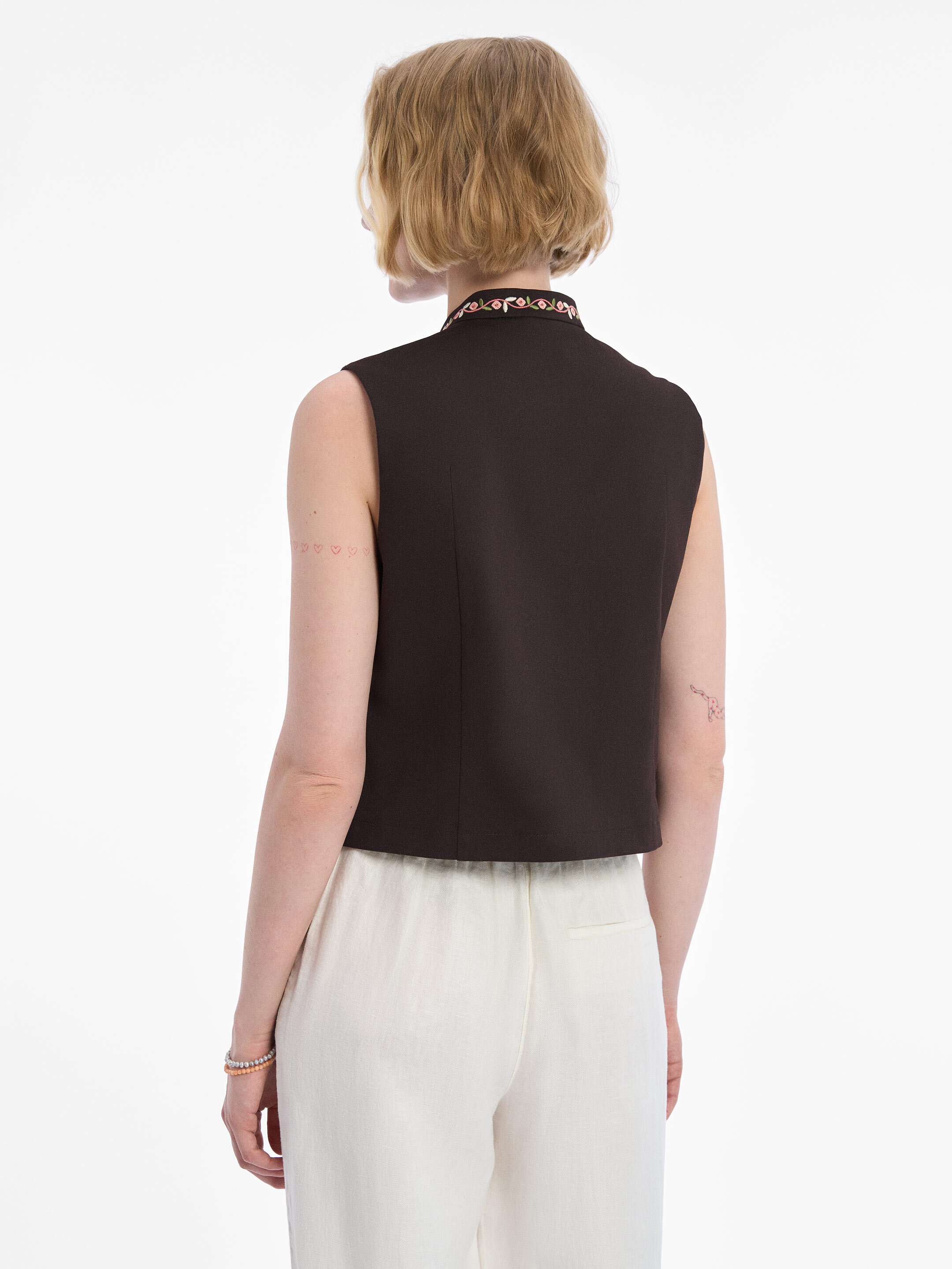 “Ketiah” Vest, Dark Brown ціна