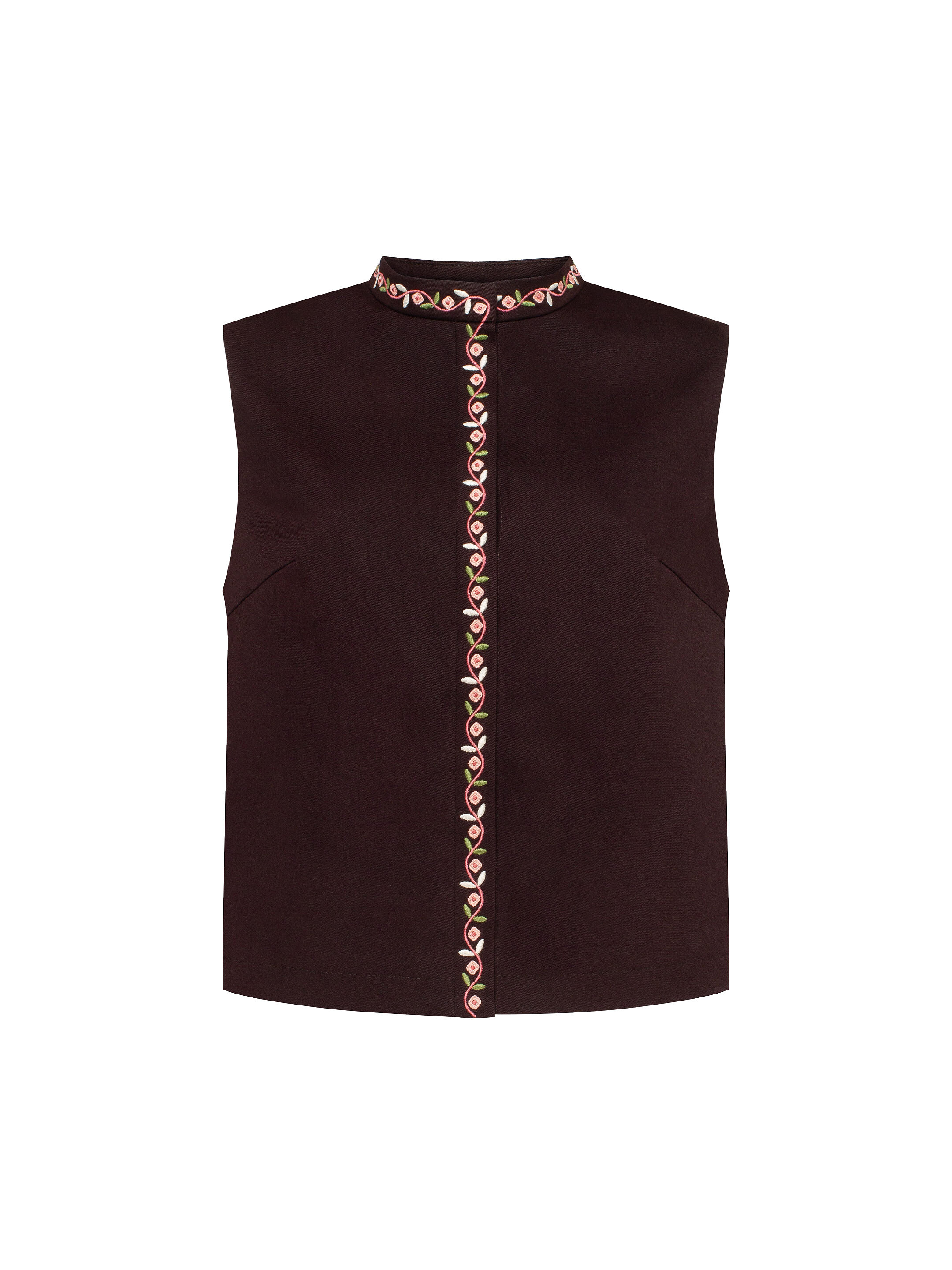 “Ketiah” Vest, Dark Brown choose