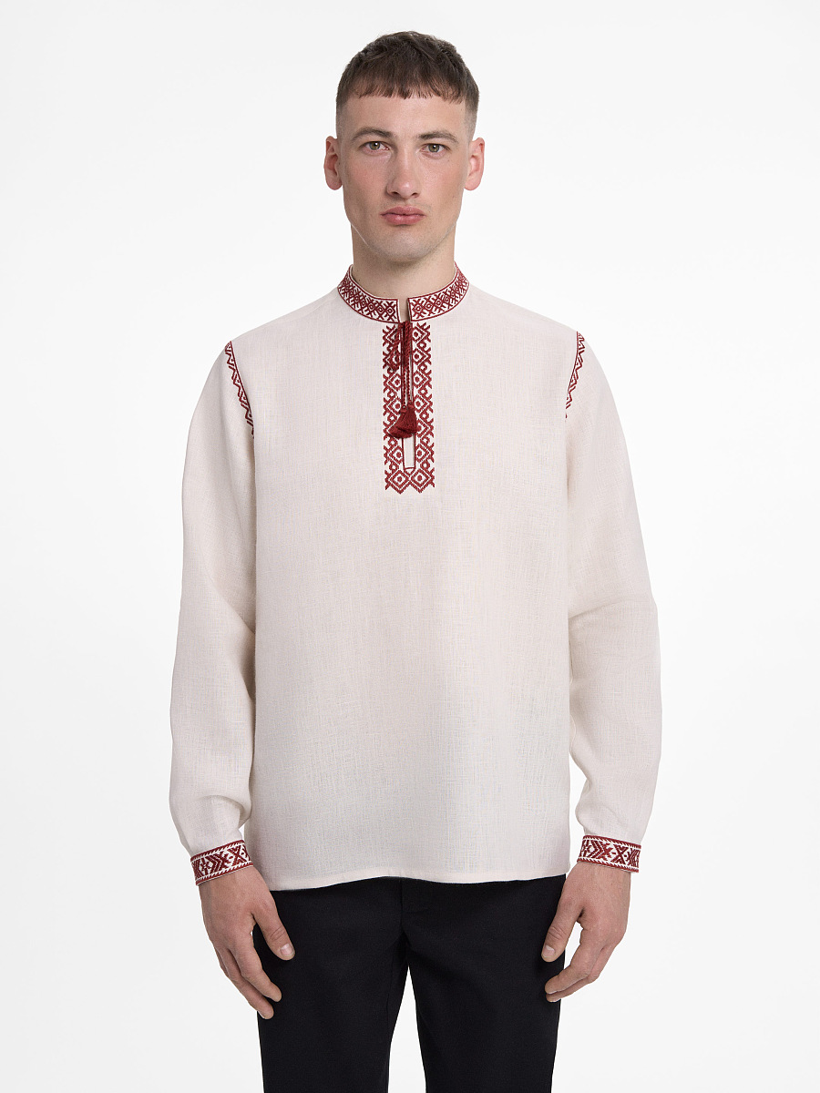 “Eney” men’s shirt in Ivory [0]