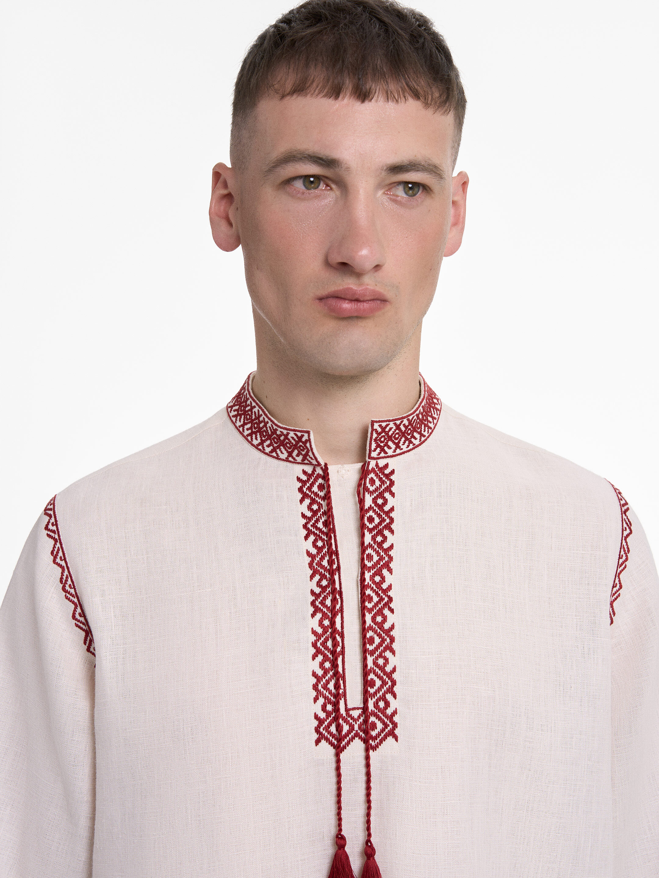 “Eney” men’s shirt in Ivory in Ukraine