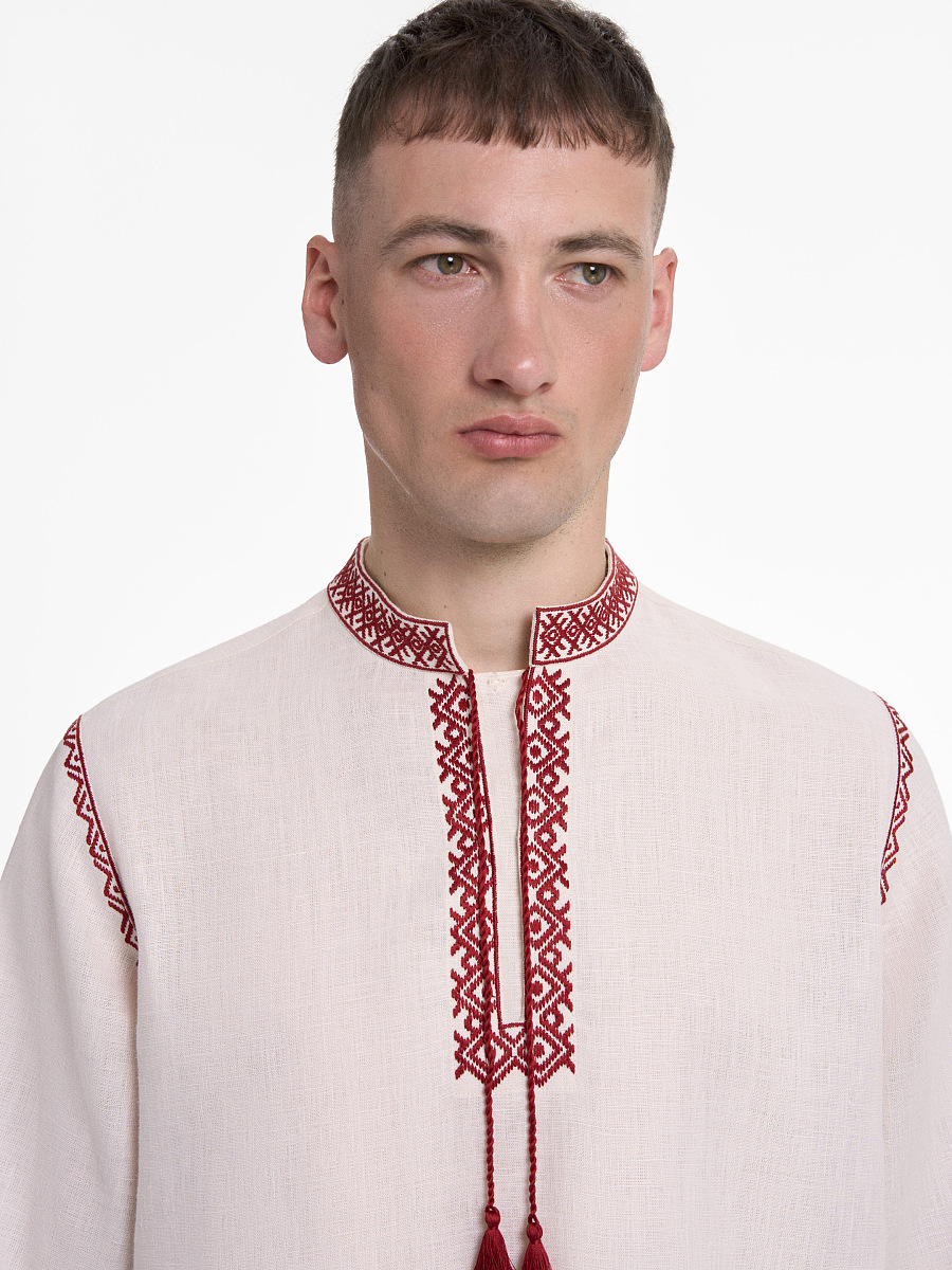 “Eney” men’s shirt in Ivory [0]