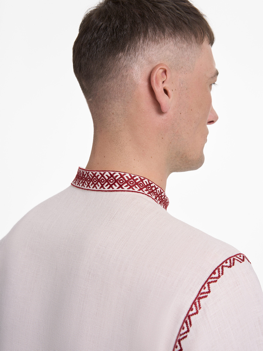 “Eney” men’s shirt in Ivory [0]