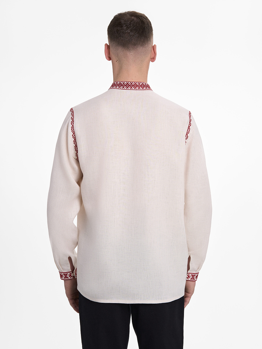 “Eney” men’s shirt in Ivory [0]