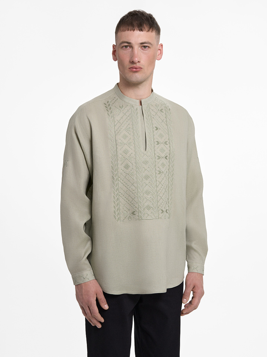 “Serpiy” shirt in Sage [0]