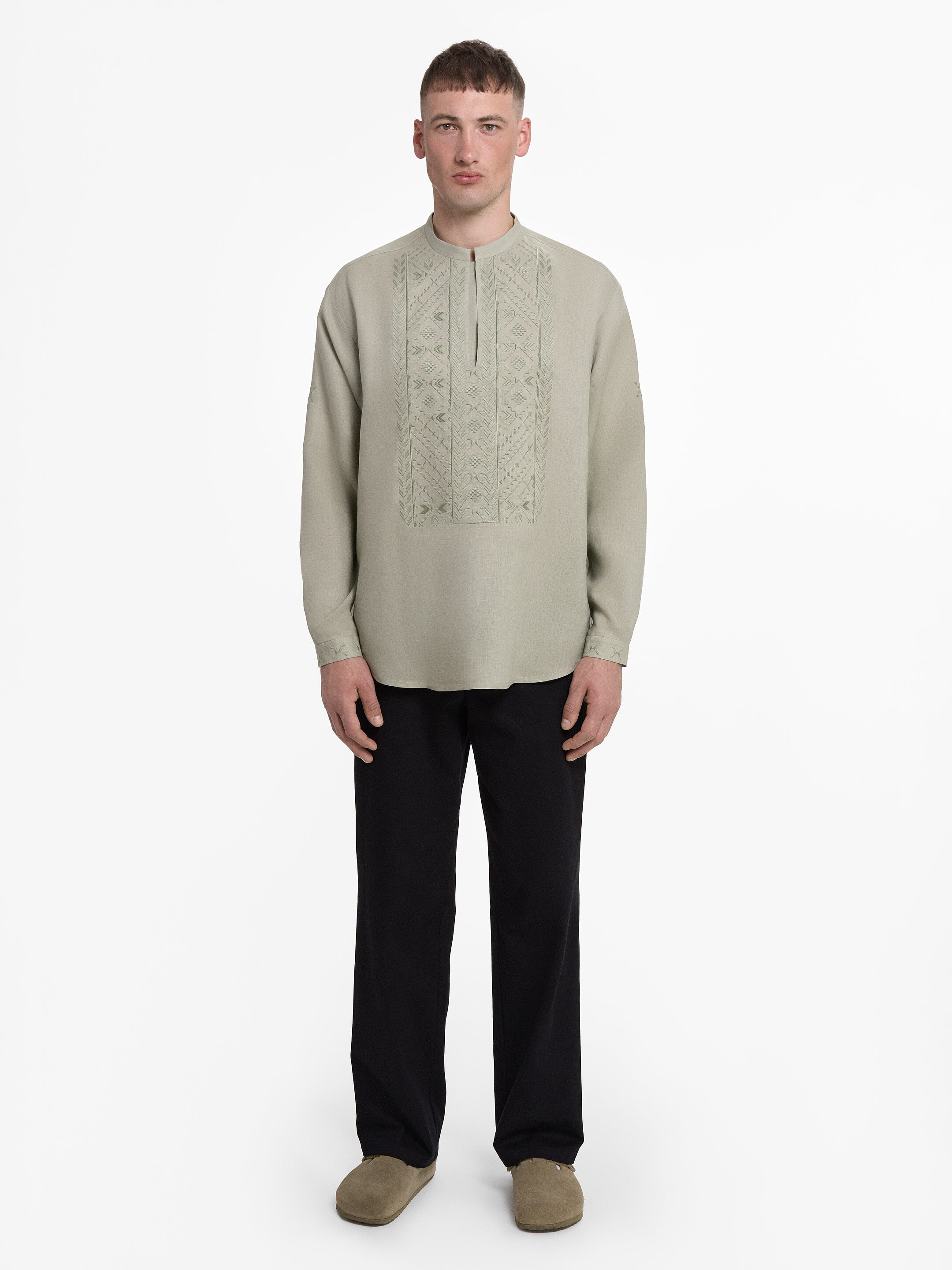 “Serpiy” shirt in Sage cheap