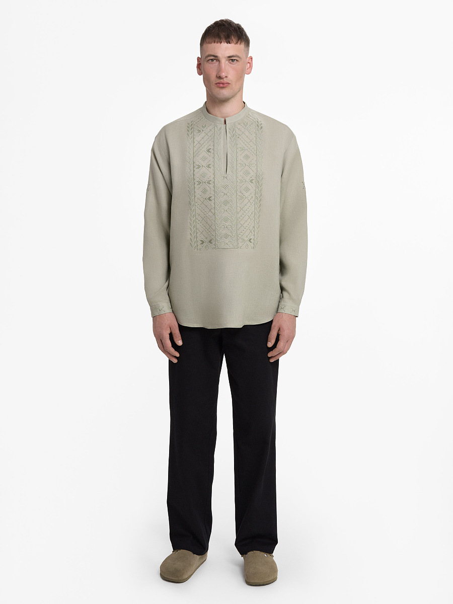 “Serpiy” shirt in Sage [0]