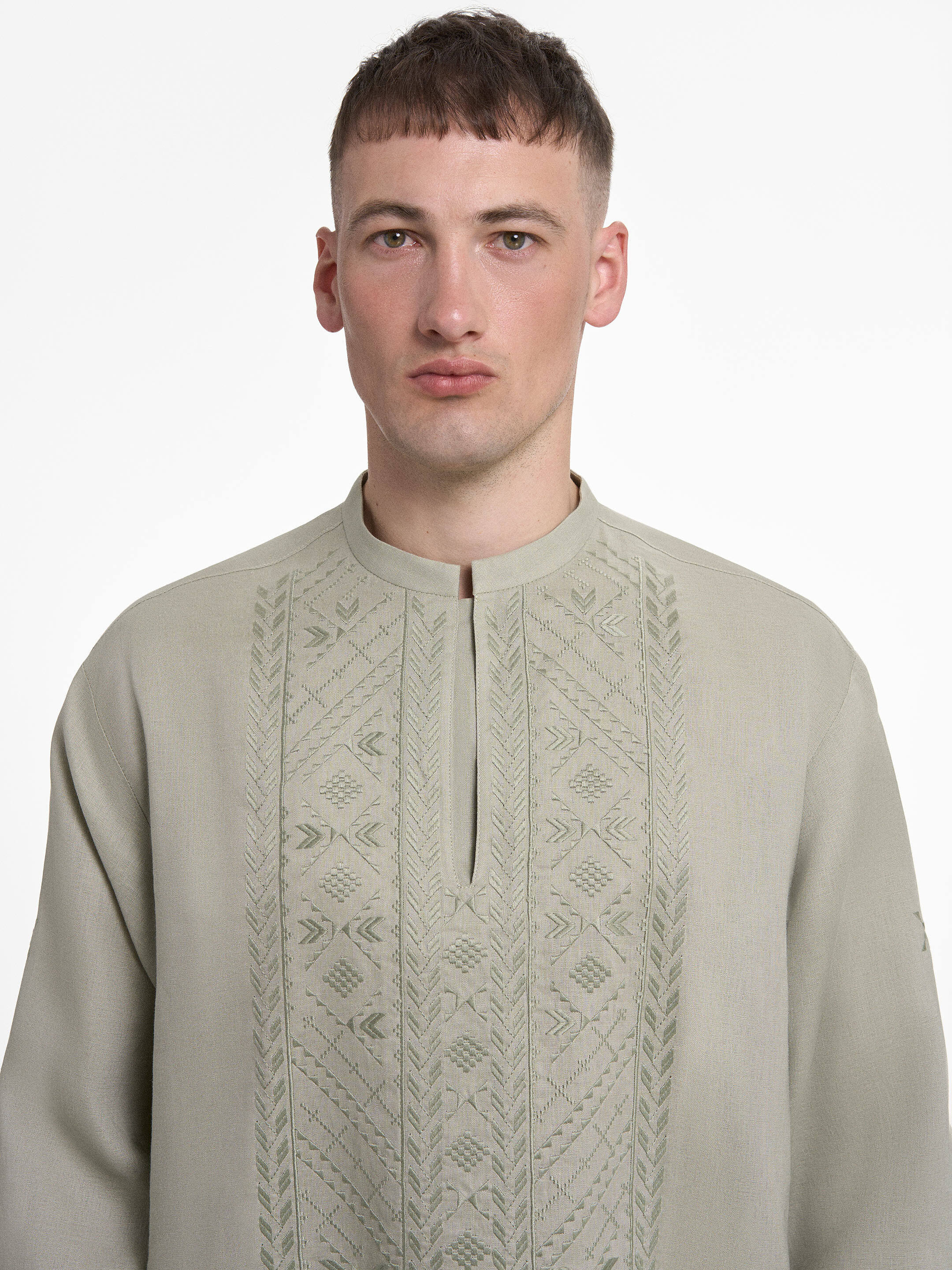 “Serpiy” shirt in Sage in Ukraine