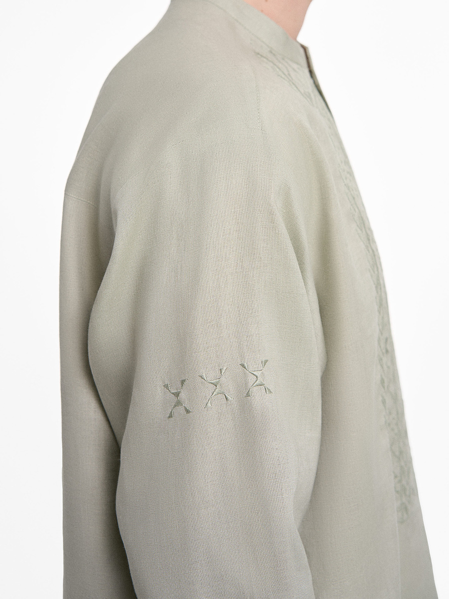 “Serpiy” shirt in Sage [0]
