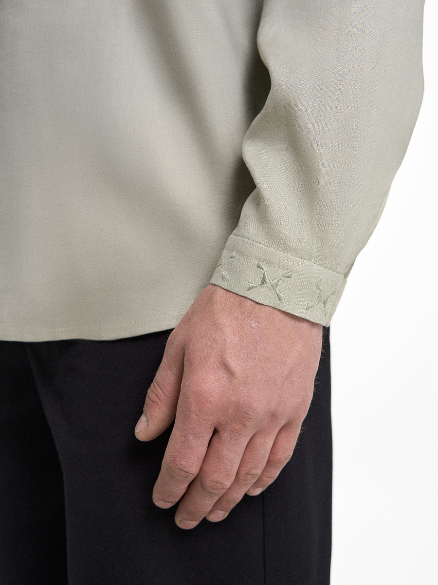 “Serpiy” shirt in Sage [0]