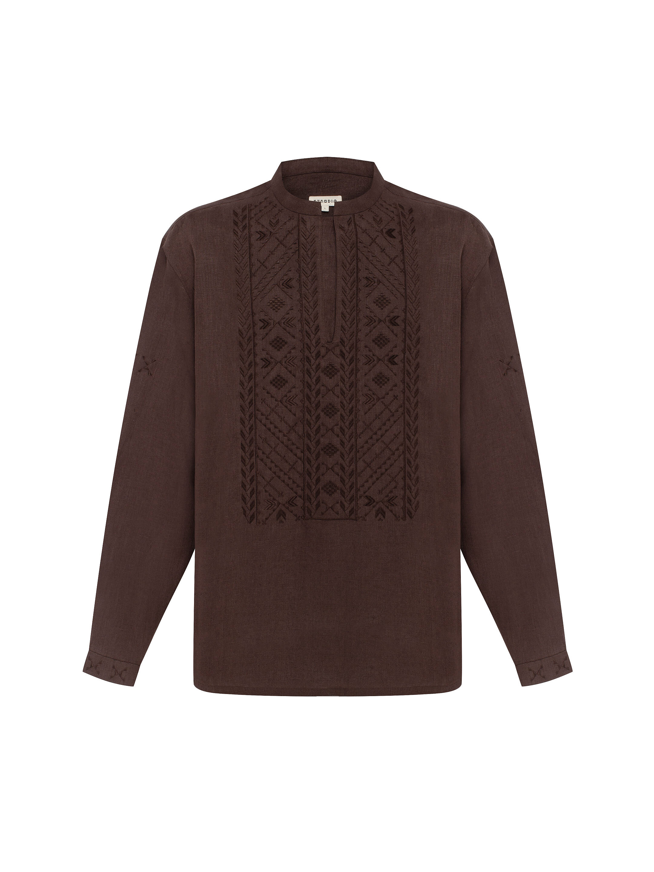 “Serpiy” shirt in Brown fitting