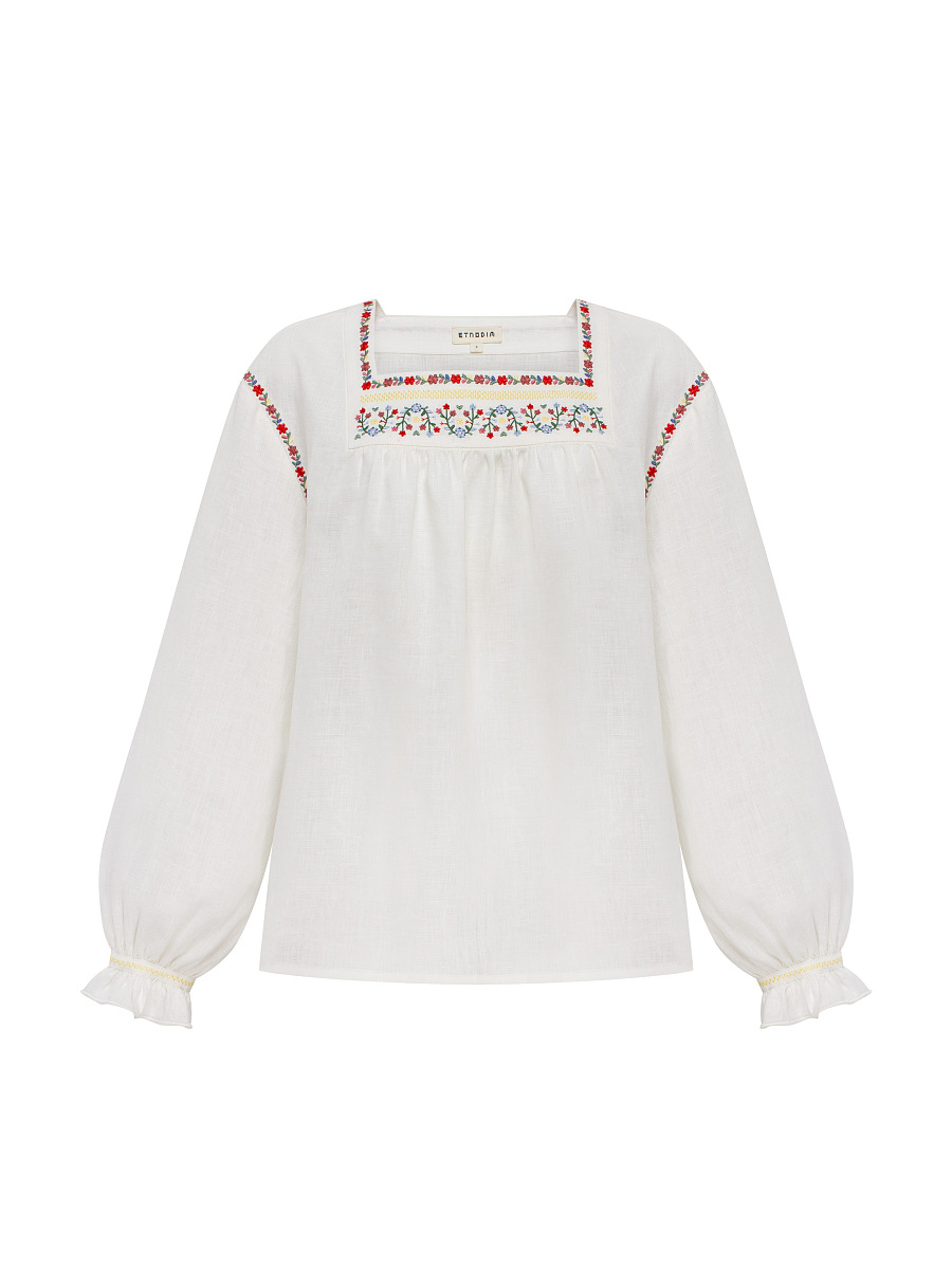 “Liubystok” square-neck shirt [0]