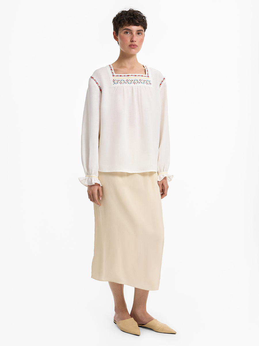 “Liubystok” square-neck shirt [0]