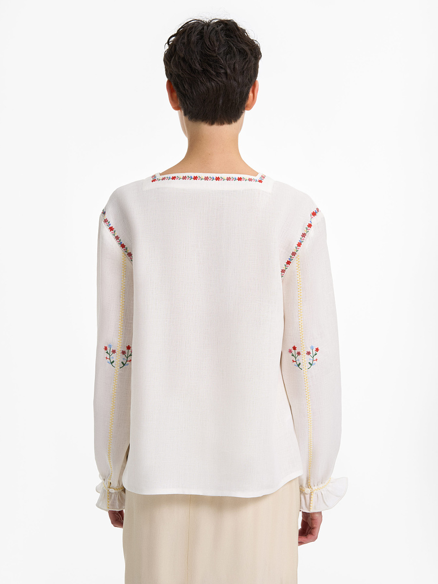 “Liubystok” square-neck shirt [0]