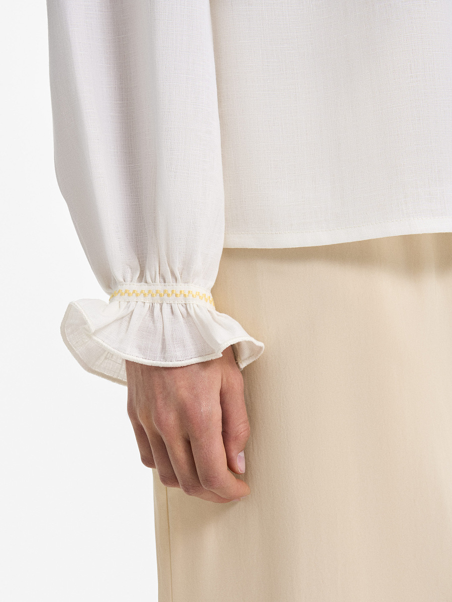 “Liubystok” square-neck shirt [0]