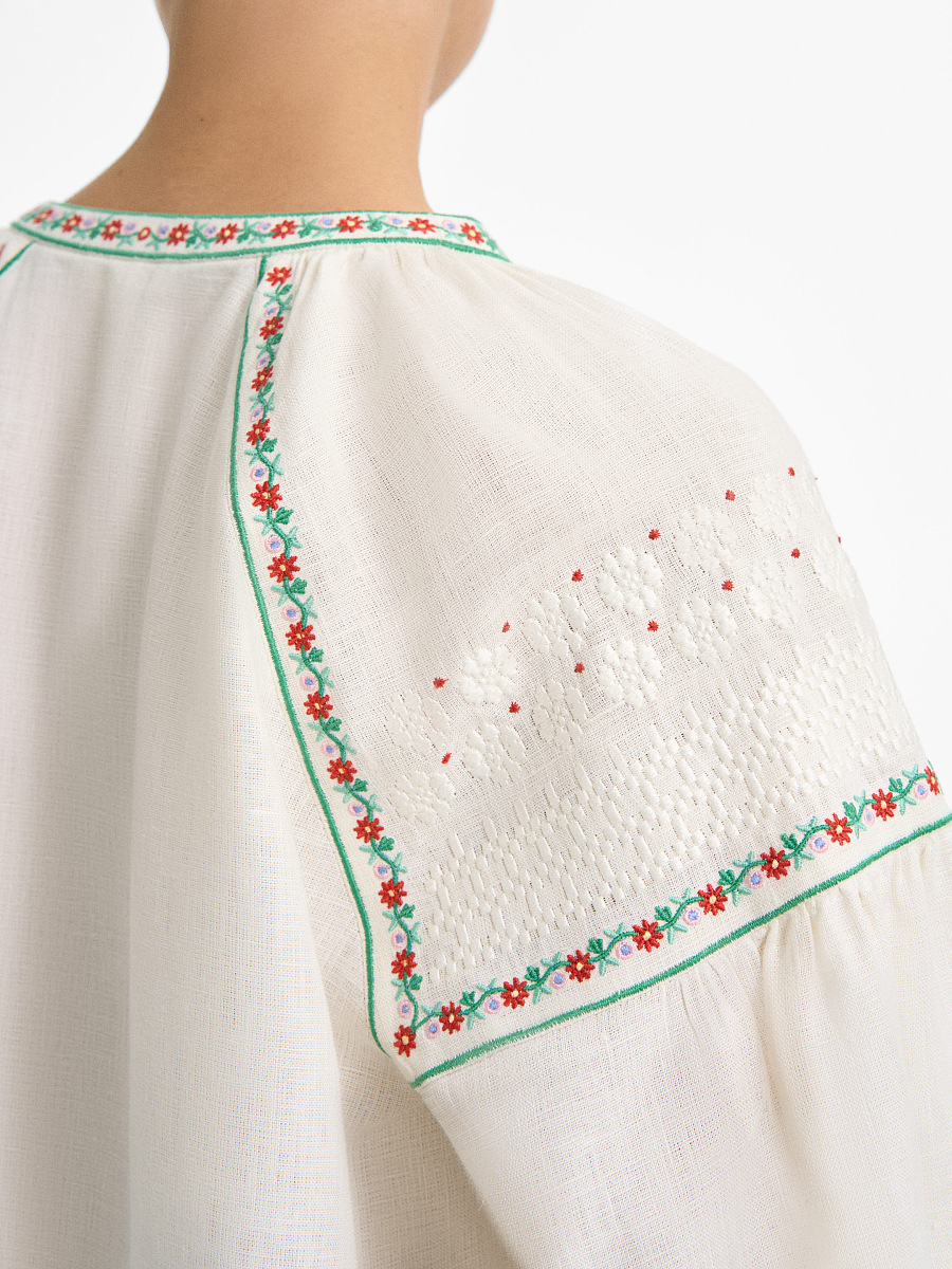 “Syzyk” shirt in Ivory [0]