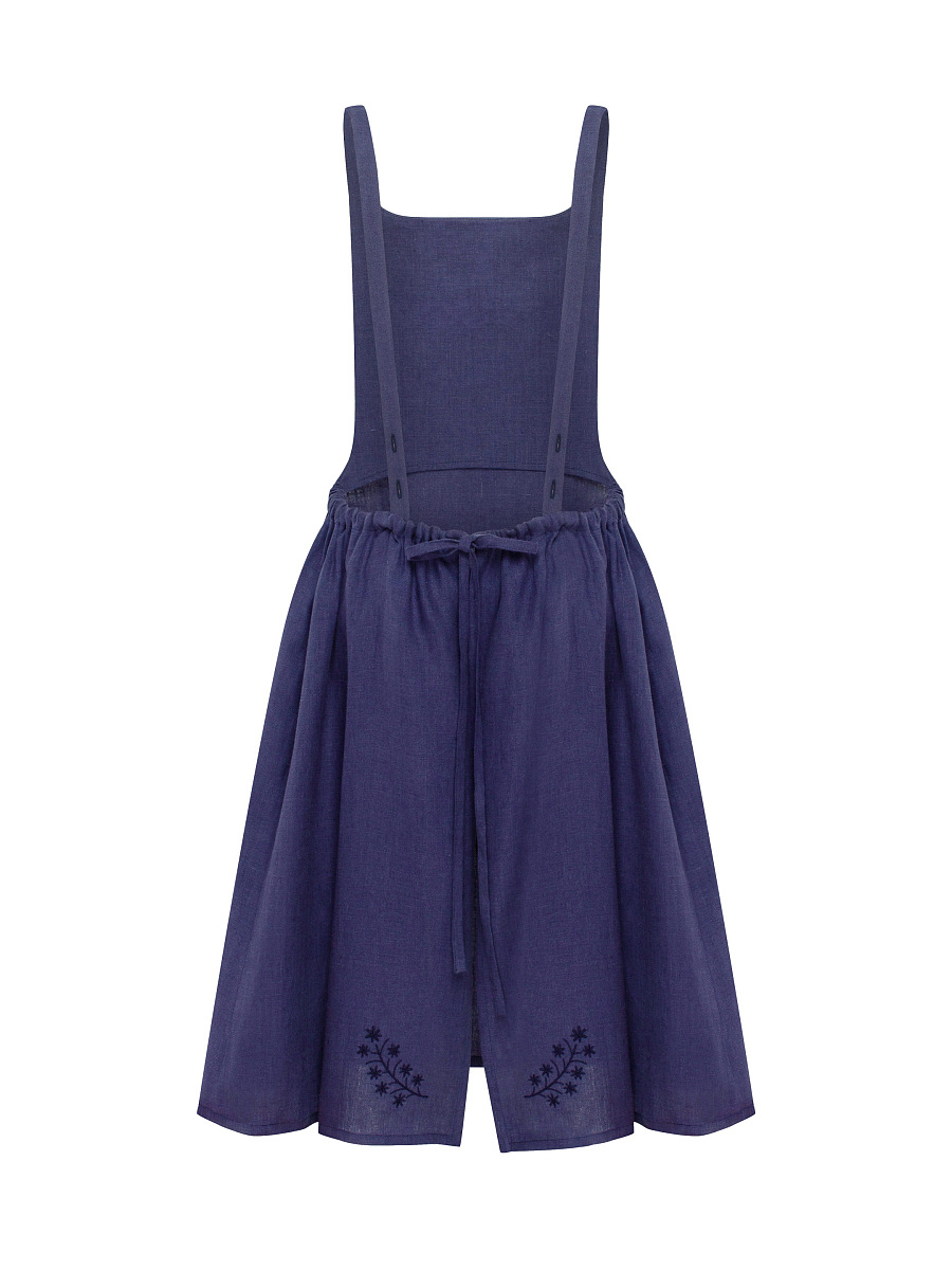 “Tsorka” apron in Navy blue [0]