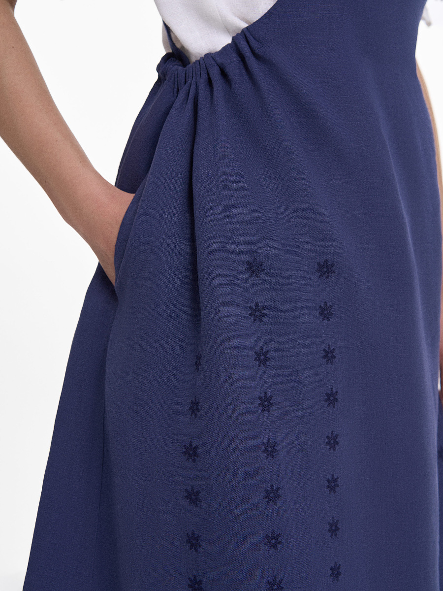“Tsorka” apron in Navy blue [0]