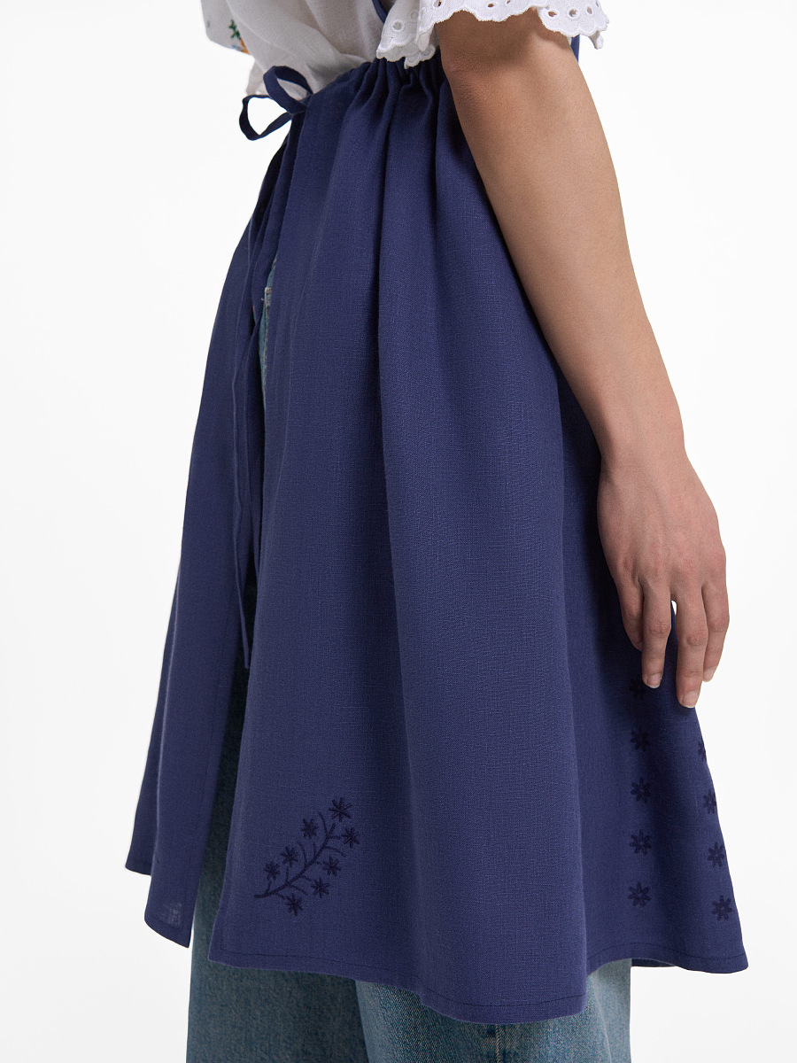 “Tsorka” apron in Navy blue [0]