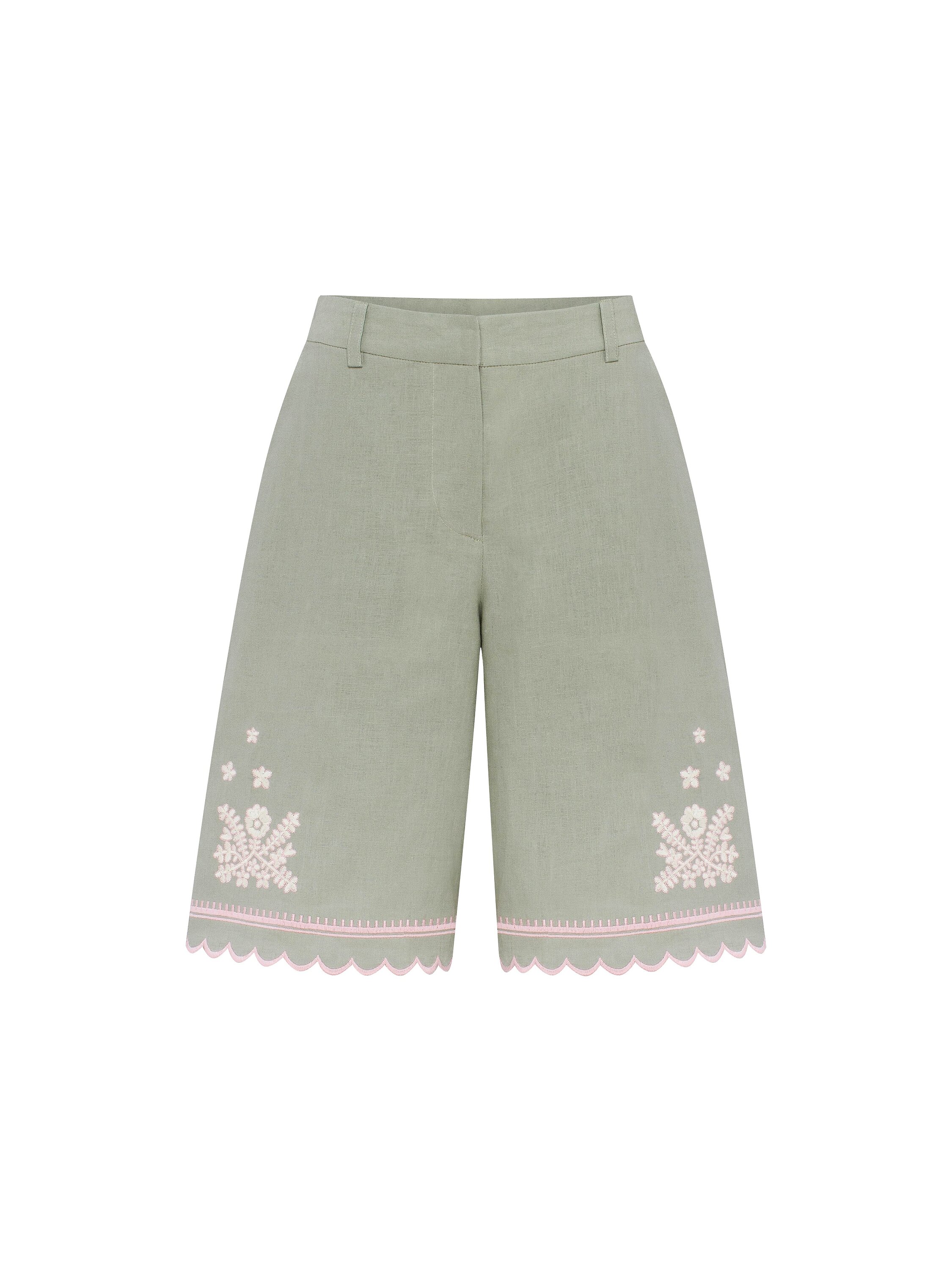 “Tala” Light Green Shorts sizes