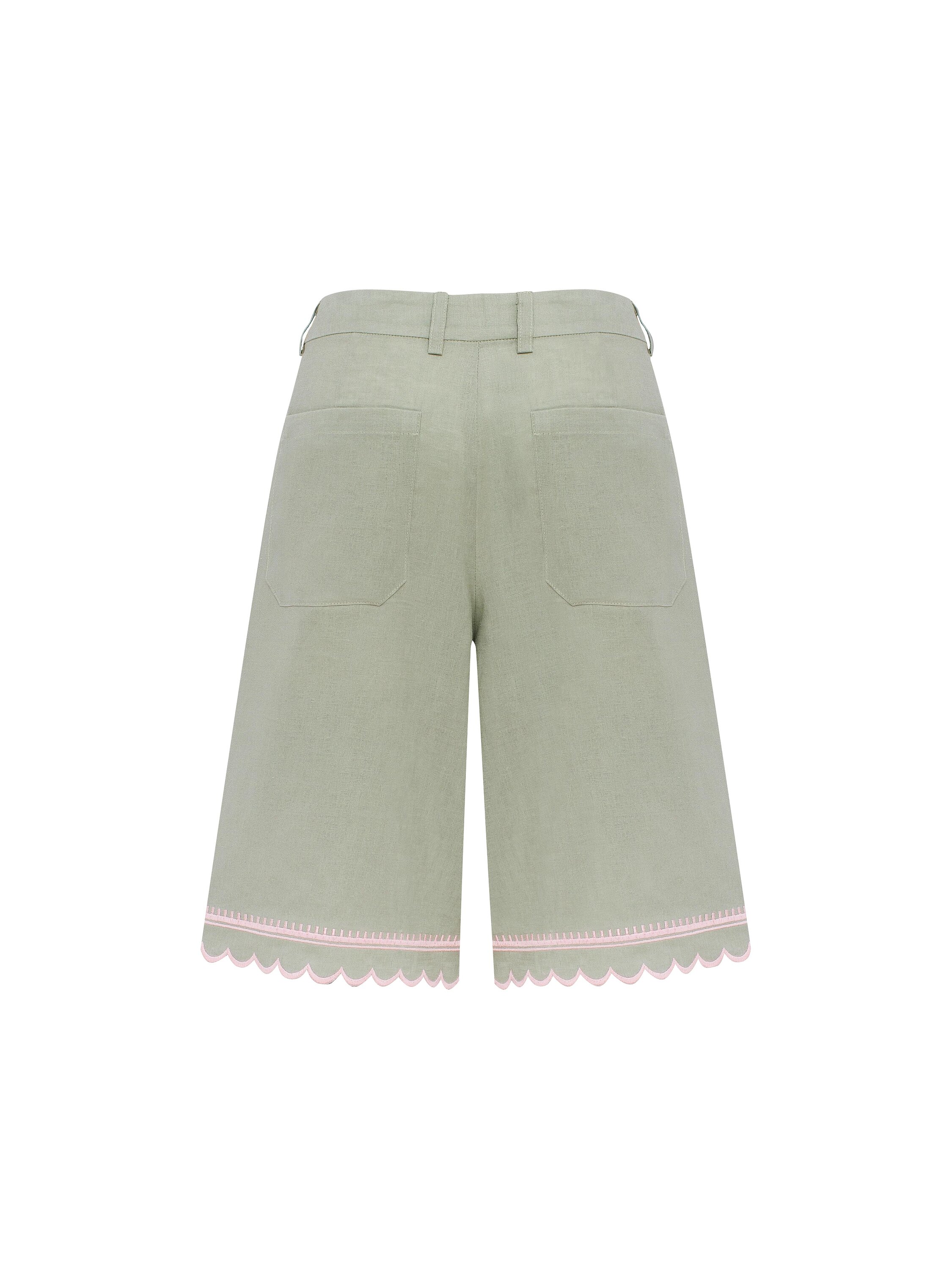 “Tala” Light Green Shorts buy