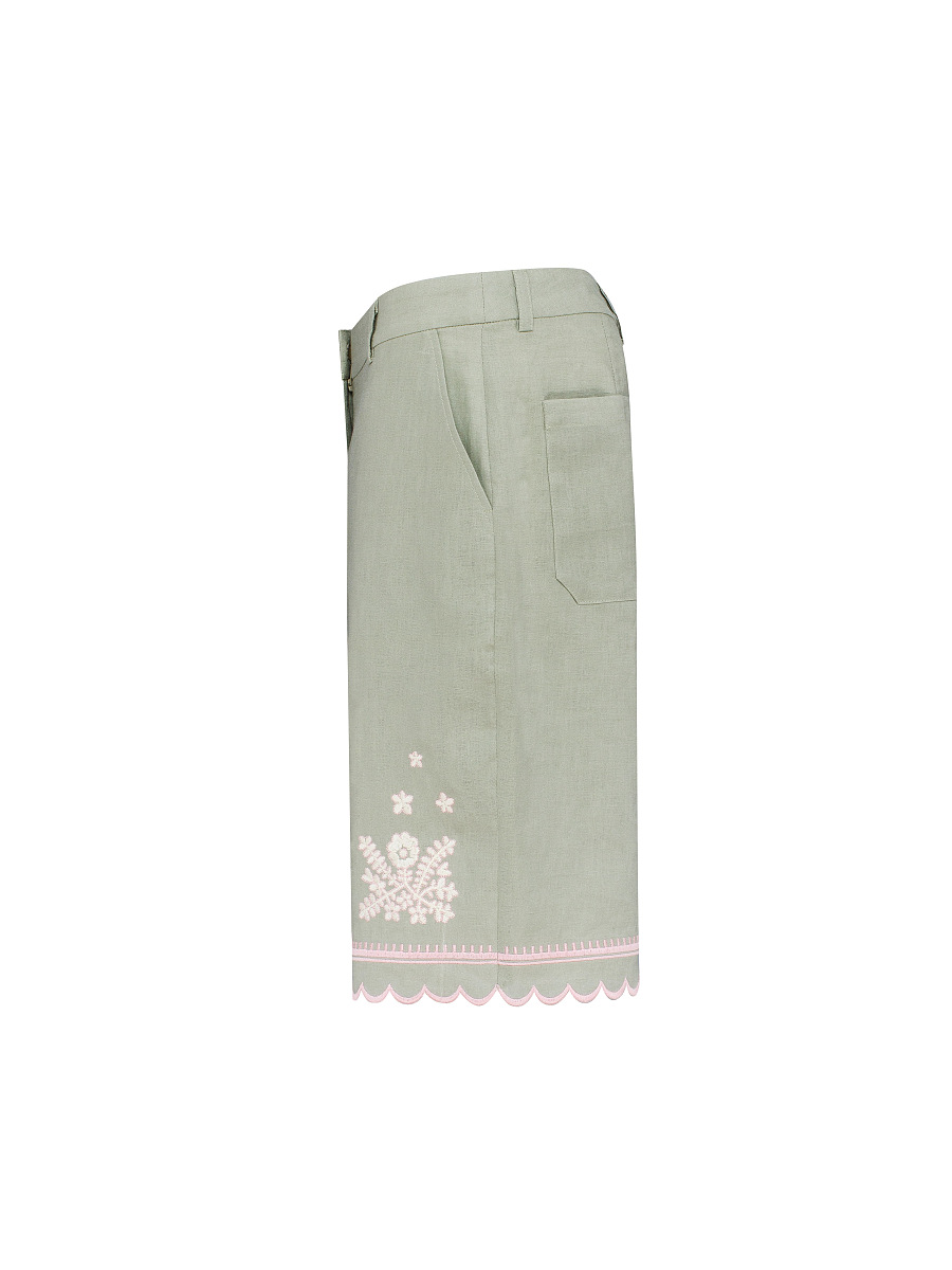 “Tala” Light Green Shorts [0]