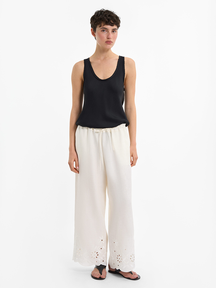 “Vtikha” Milk Trousers [0]