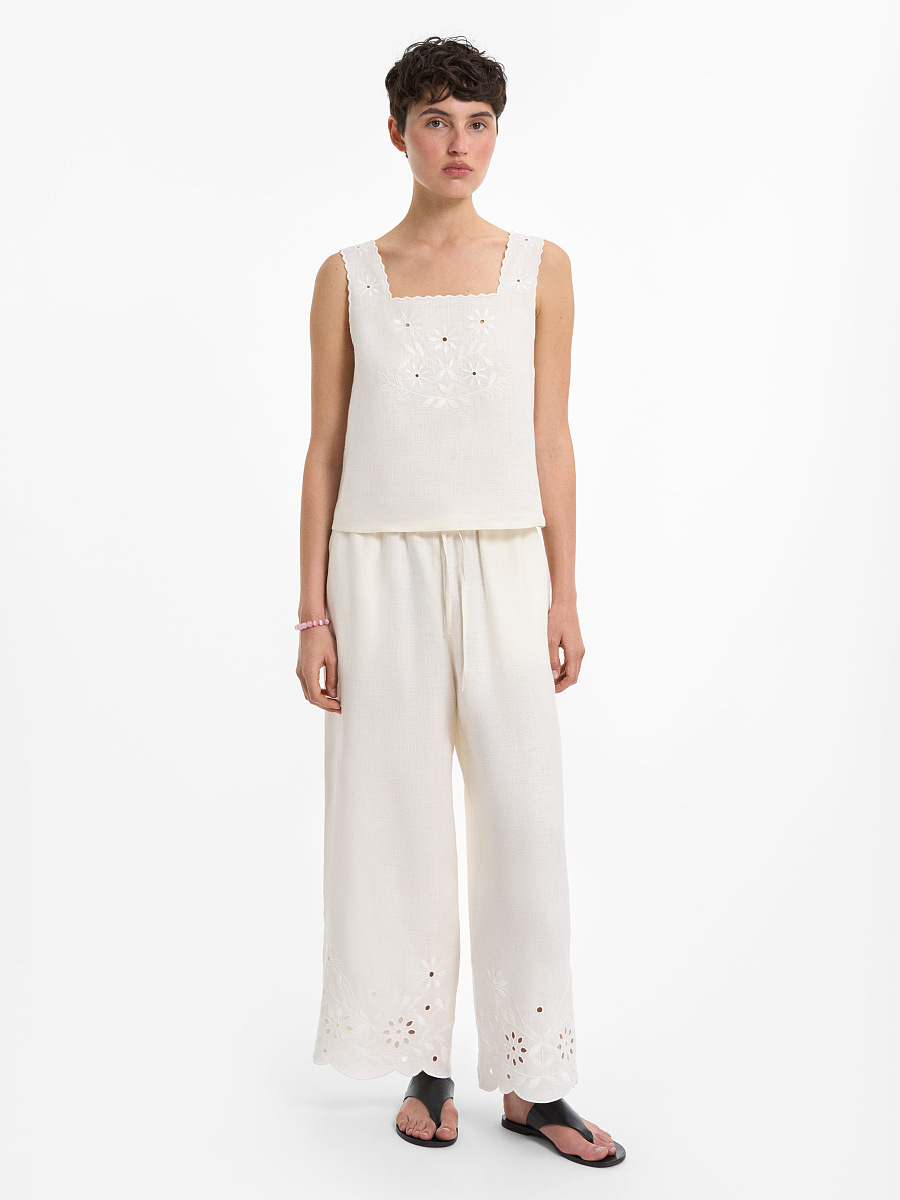 “Vtikha” Milk Trousers [0]