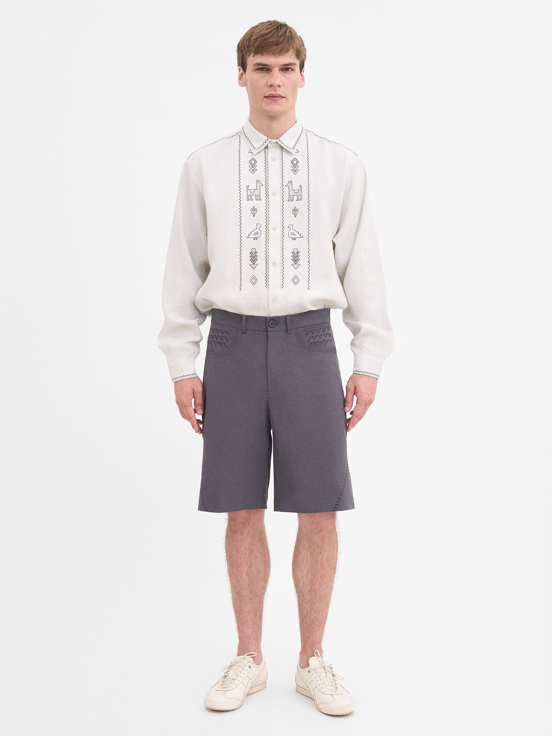 “Ventsi” Men's Grey Shorts ціна