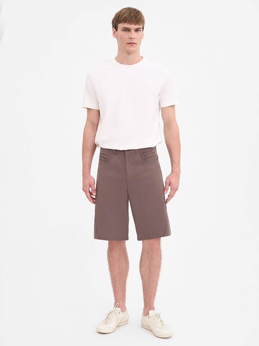 “Ventsi” Men's Brown Shorts [0]