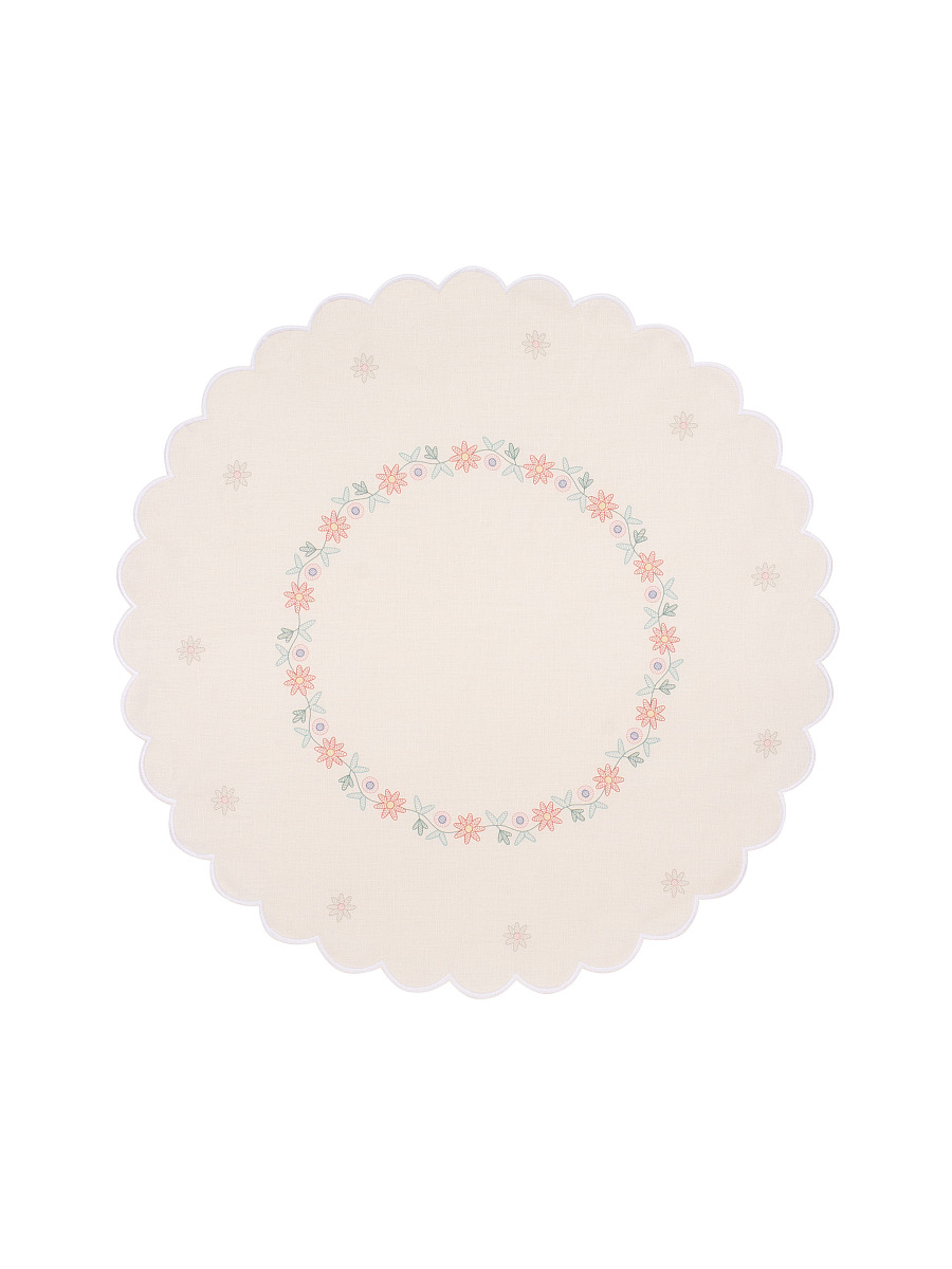 "Kvitneva" round DIY embroidery napkin [0]