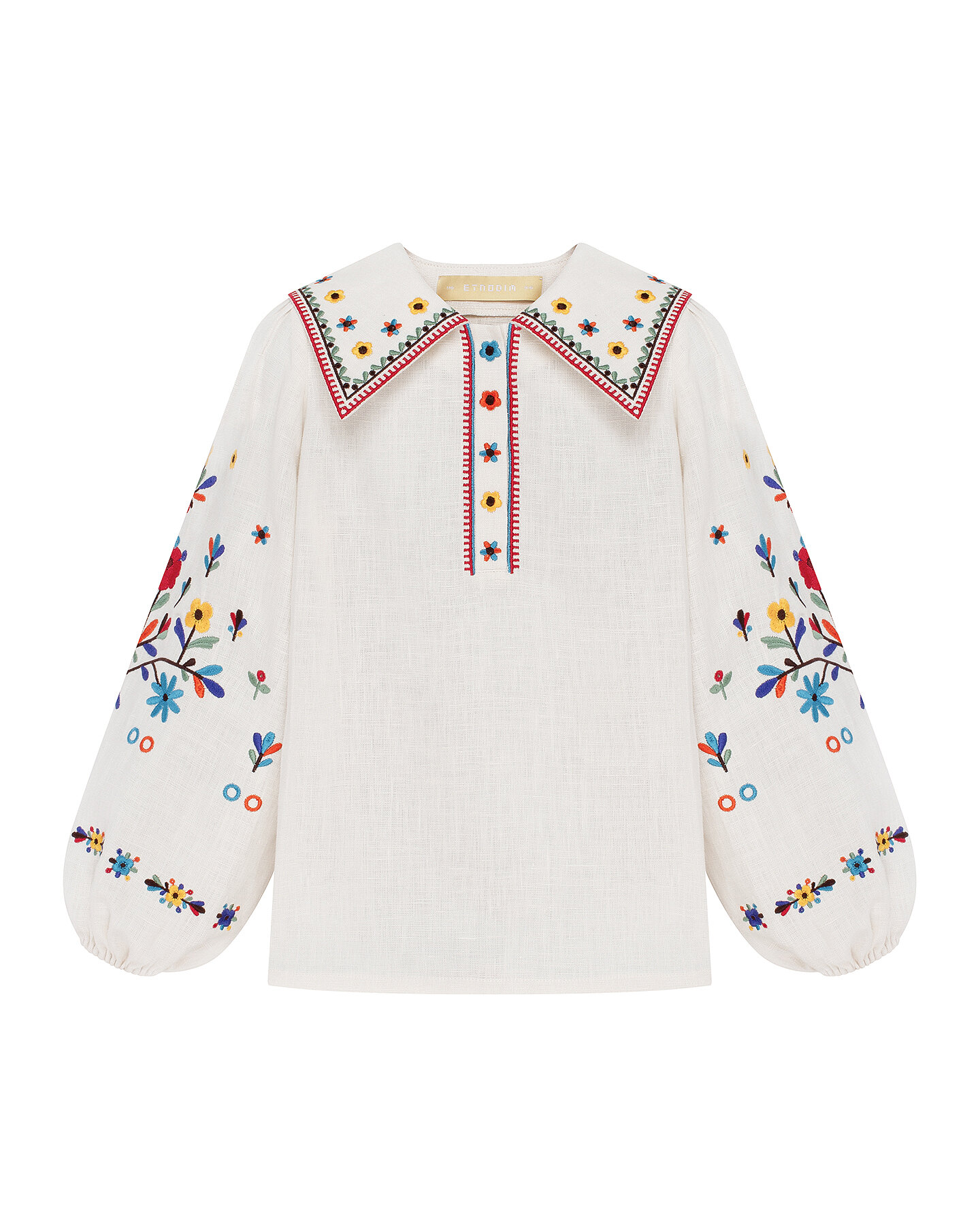 “Yasochka” milk-colored shirt for girls fitting