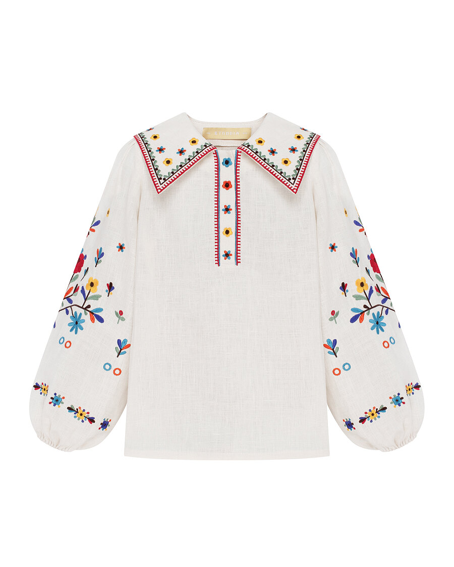 “Yasochka” milk-colored shirt for girls [0]