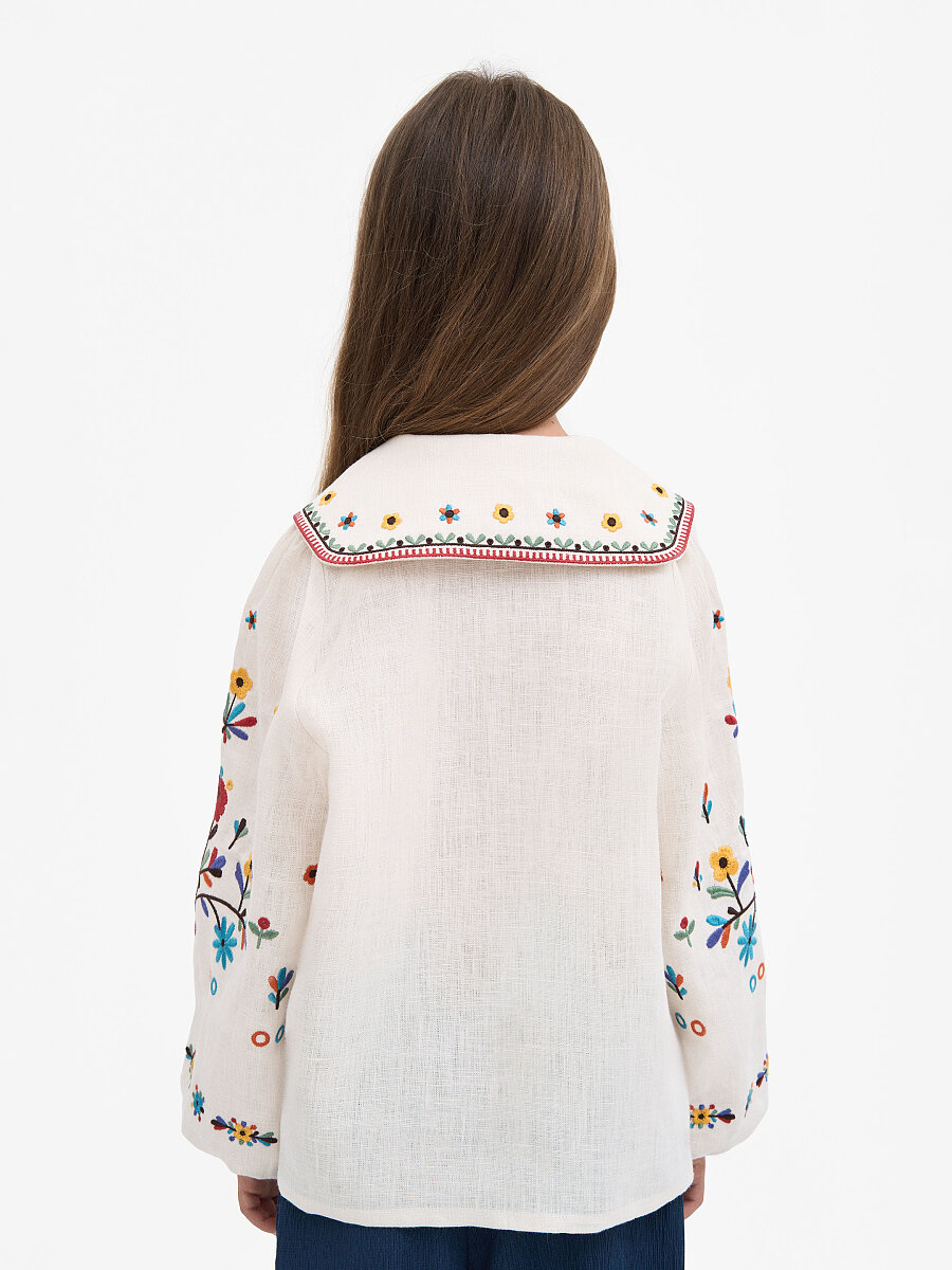 “Yasochka” milk-colored shirt for girls [0]