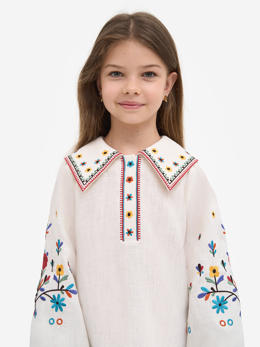 “Yasochka” milk-colored shirt for girls [0]