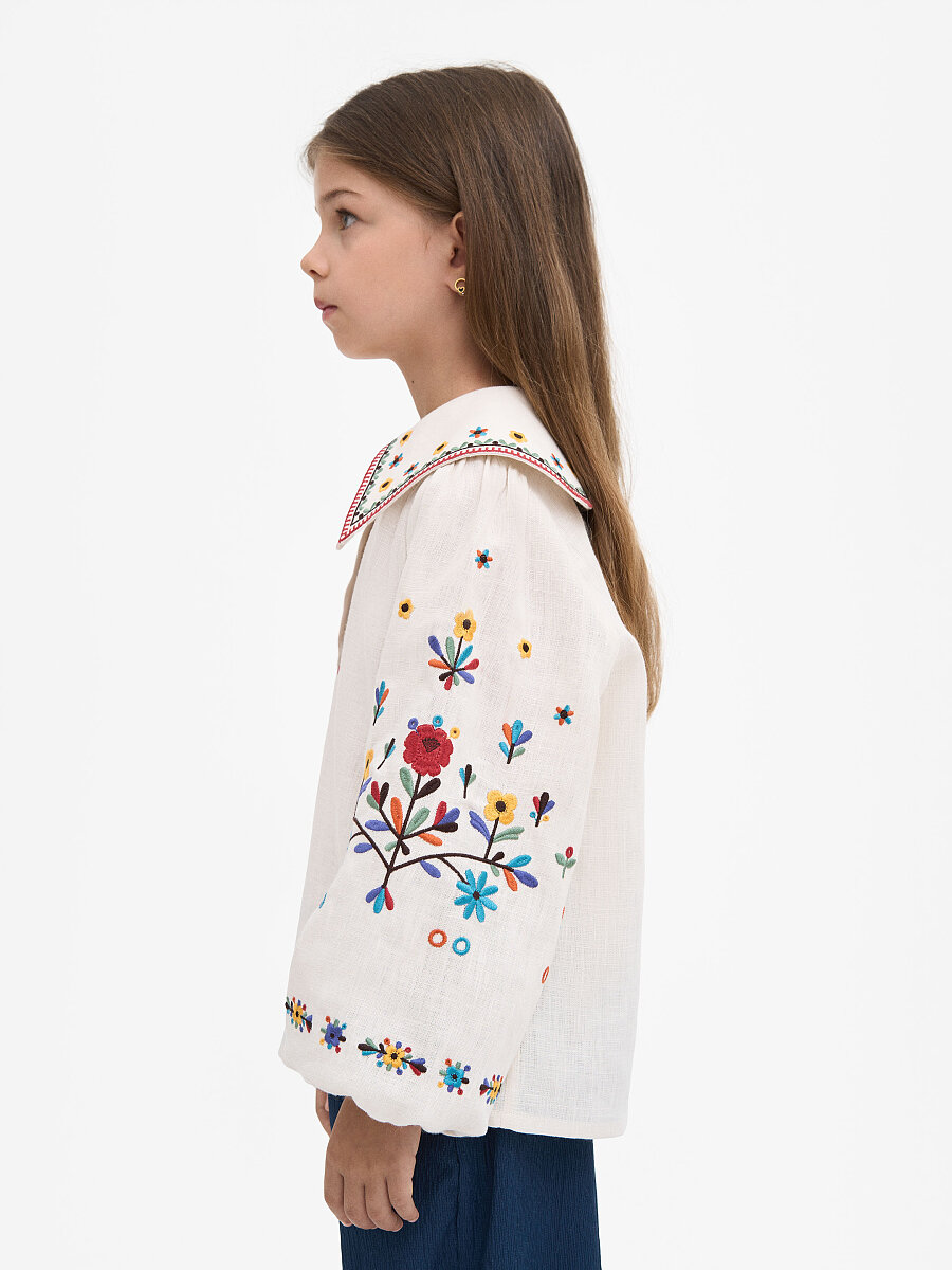 “Yasochka” milk-colored shirt for girls [0]