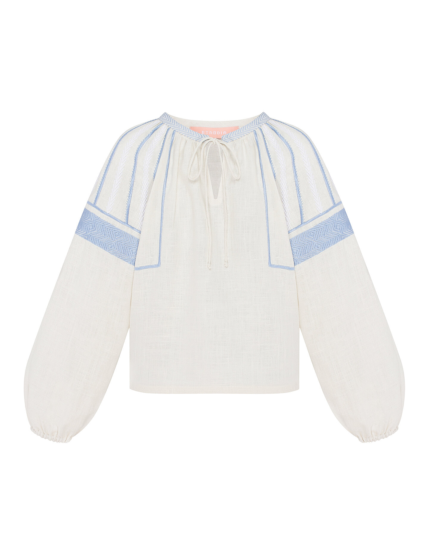 “Mizyn” milk-colored shirt for girls fitting