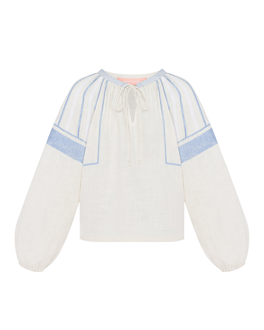 “Mizyn” milk-colored shirt for girls [0]